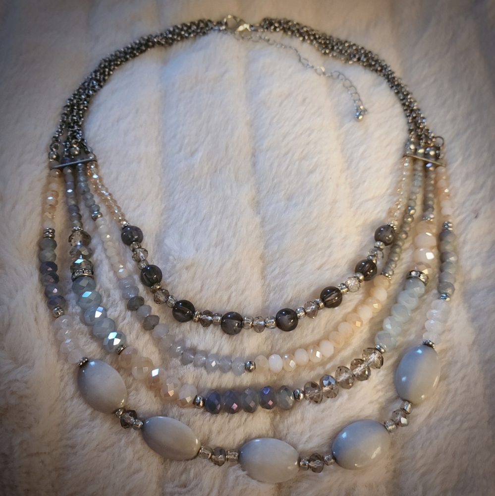 Necklace Multi Beaded